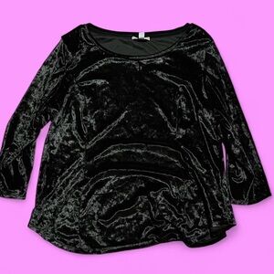 Westport Black Velvet Women's Blouse